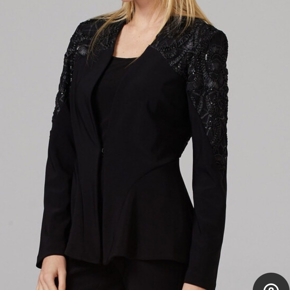 Joseph Ribkoff Black Blazer - Picture 1 of 5